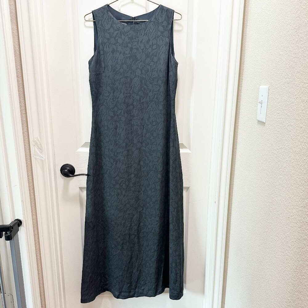 Alfani Women's 100% Silk Maxi Dress Size 8 Floral Pencil Style Formal Feminine